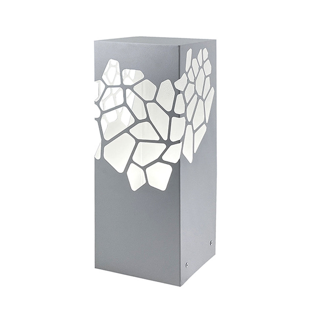 White Landscape Lights Outdoor Waterproof Decorative Hollow Bollard Light