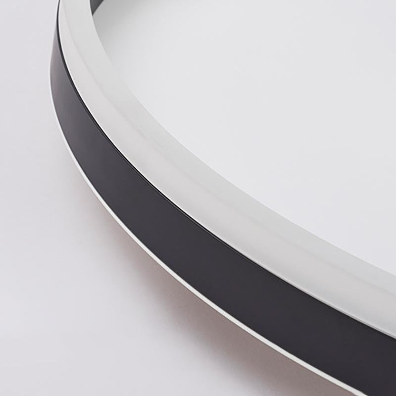 Black Round Dimmbale Aluminum Flush Mount Ceiling Light