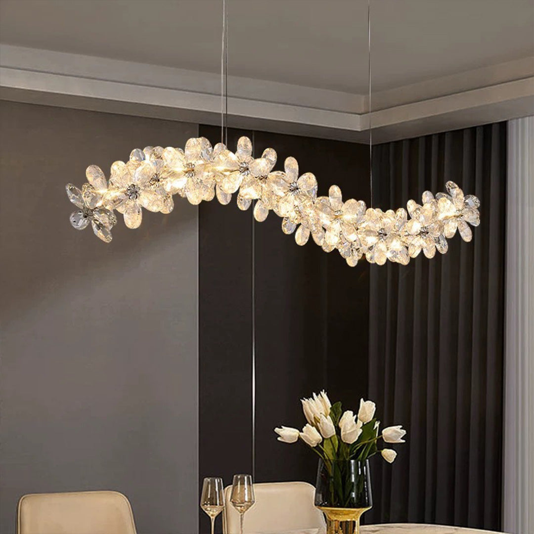 Dining Room Crystal Chandelier French Flower Art Chandelier