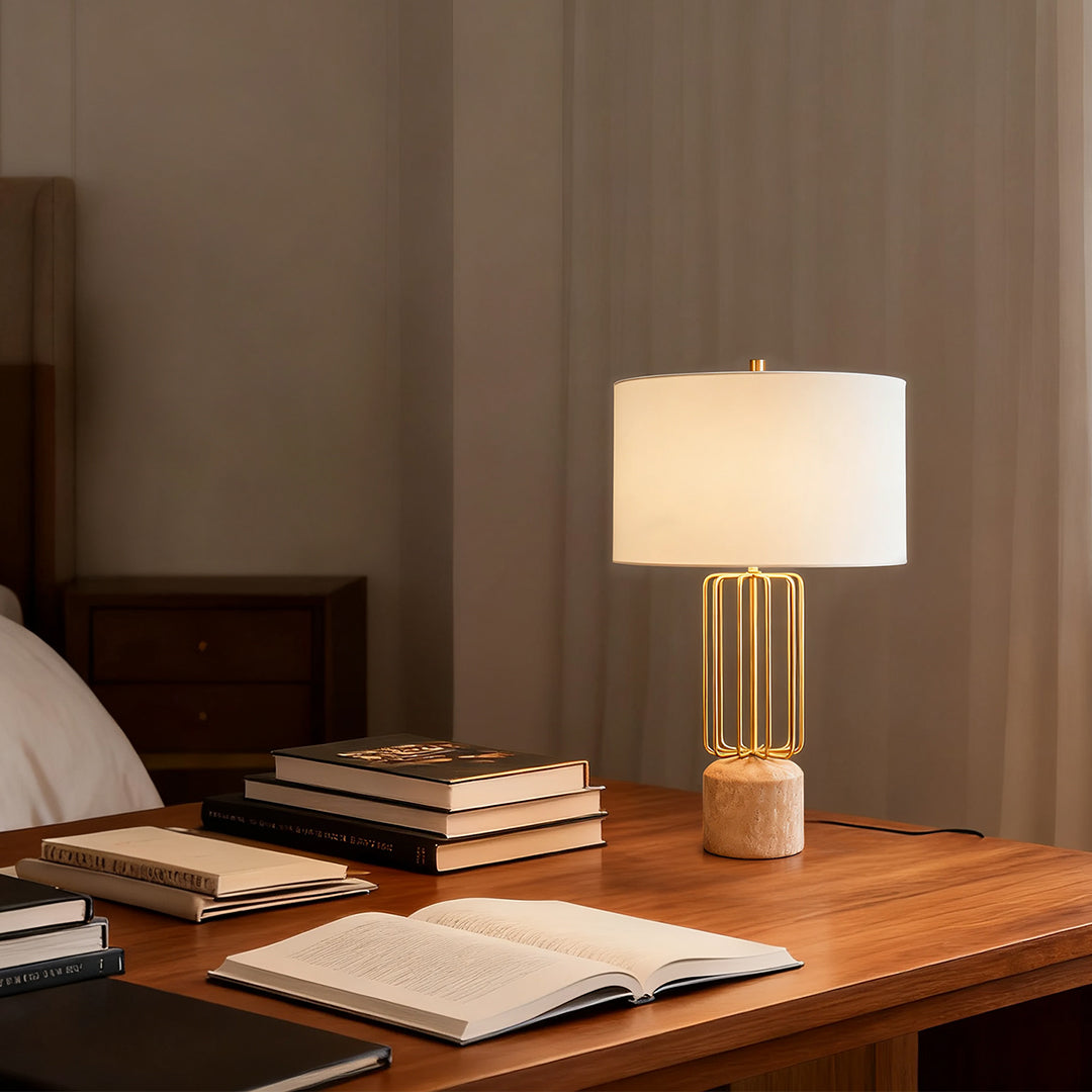Geometric Metal Cage Table Light Nordic Style LED LED Lamp