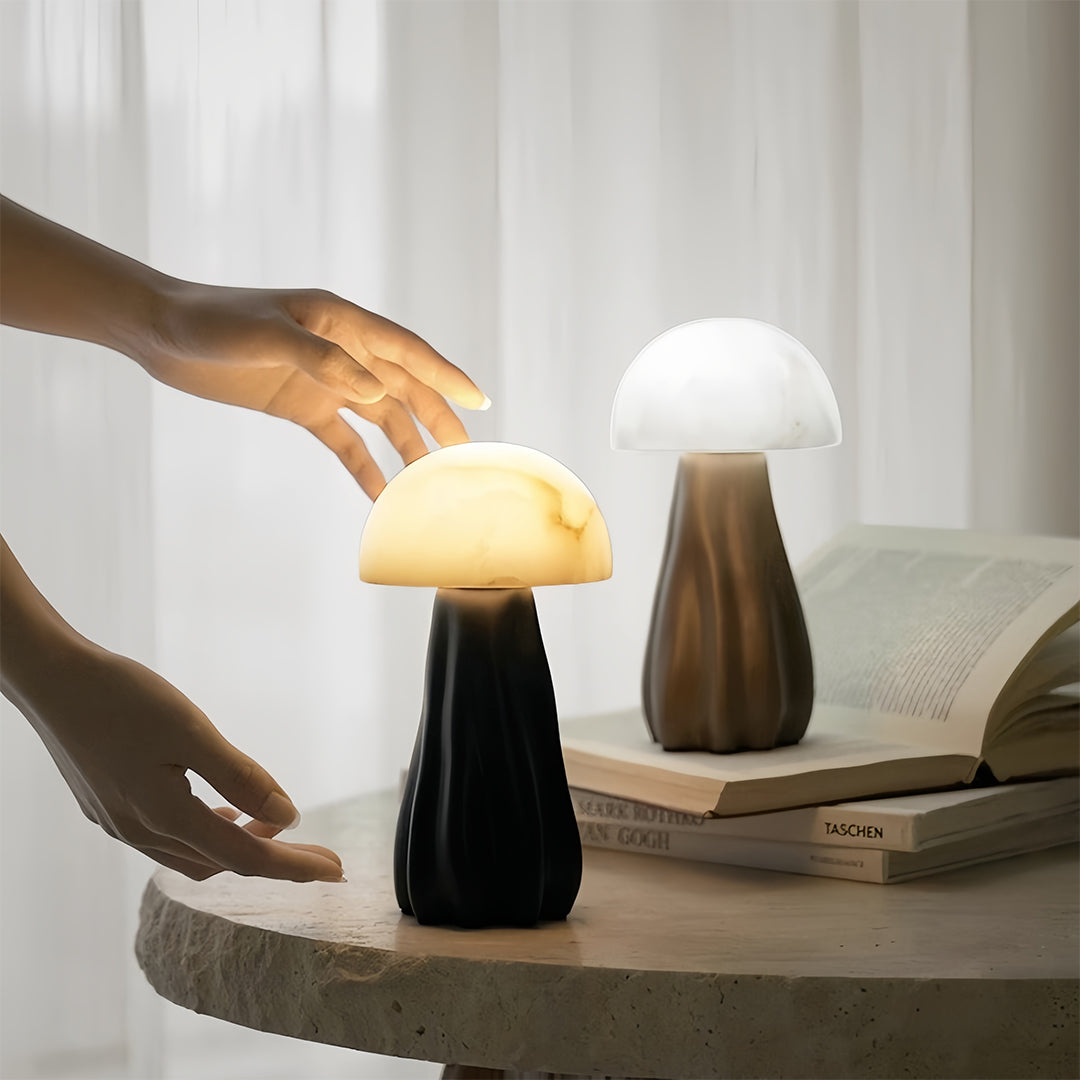 Table Mushroom Lamps Nordic Resin LED Unique Atmosphere Lamp