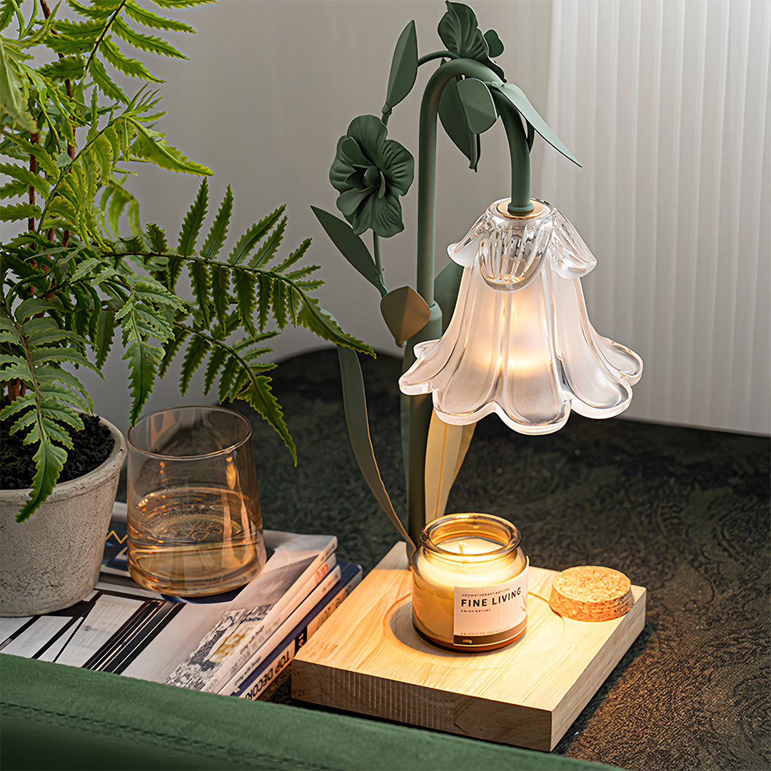 Melt Table Lamp Fireless Scented Flower Elegant Night Light