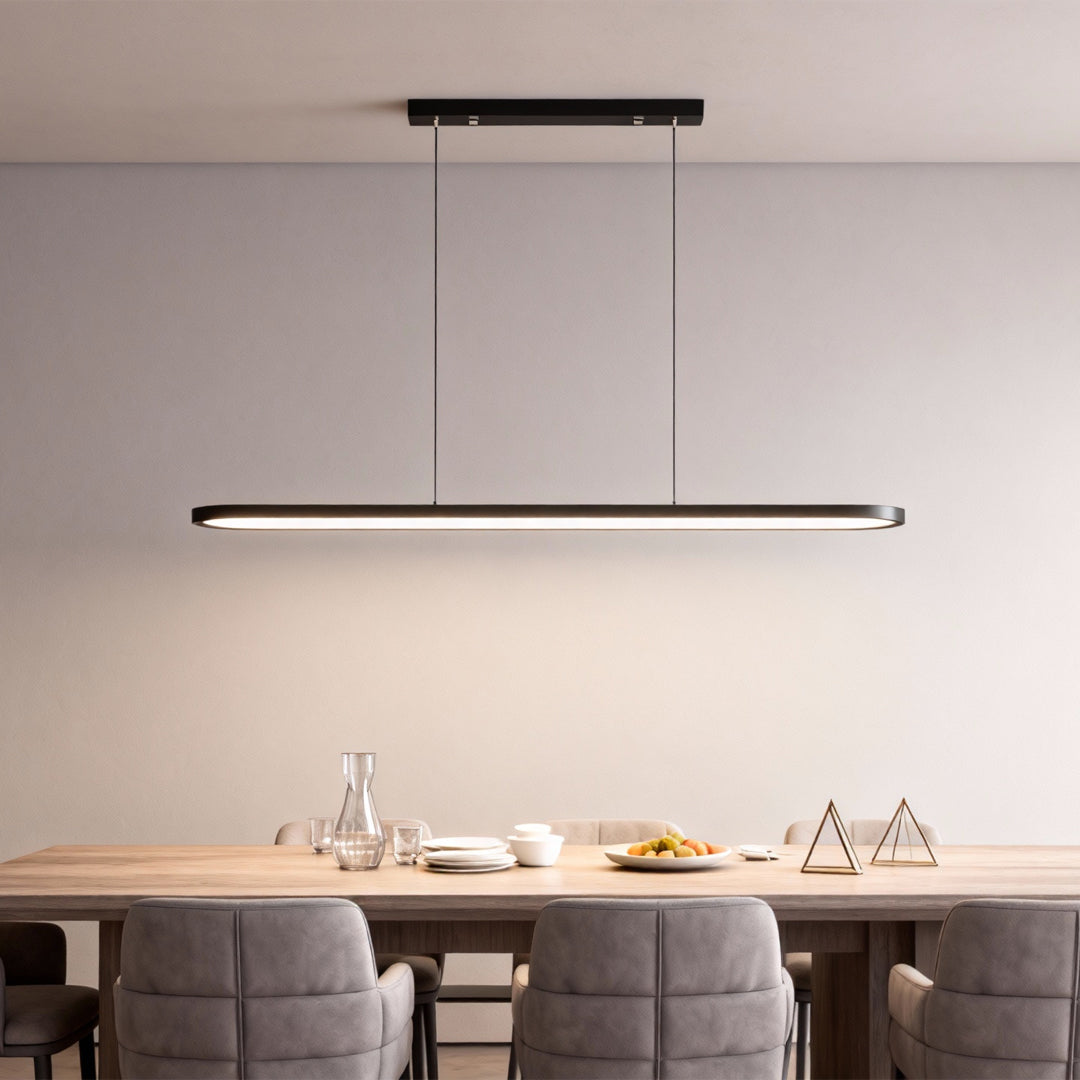 Black/White/Coffee Oval Shaped LED Modern Ceiling Lights Pendant Lights