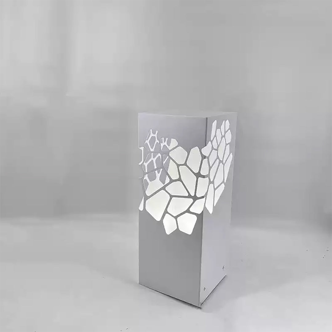 White Landscape Lights Outdoor Waterproof Decorative Hollow Bollard Light