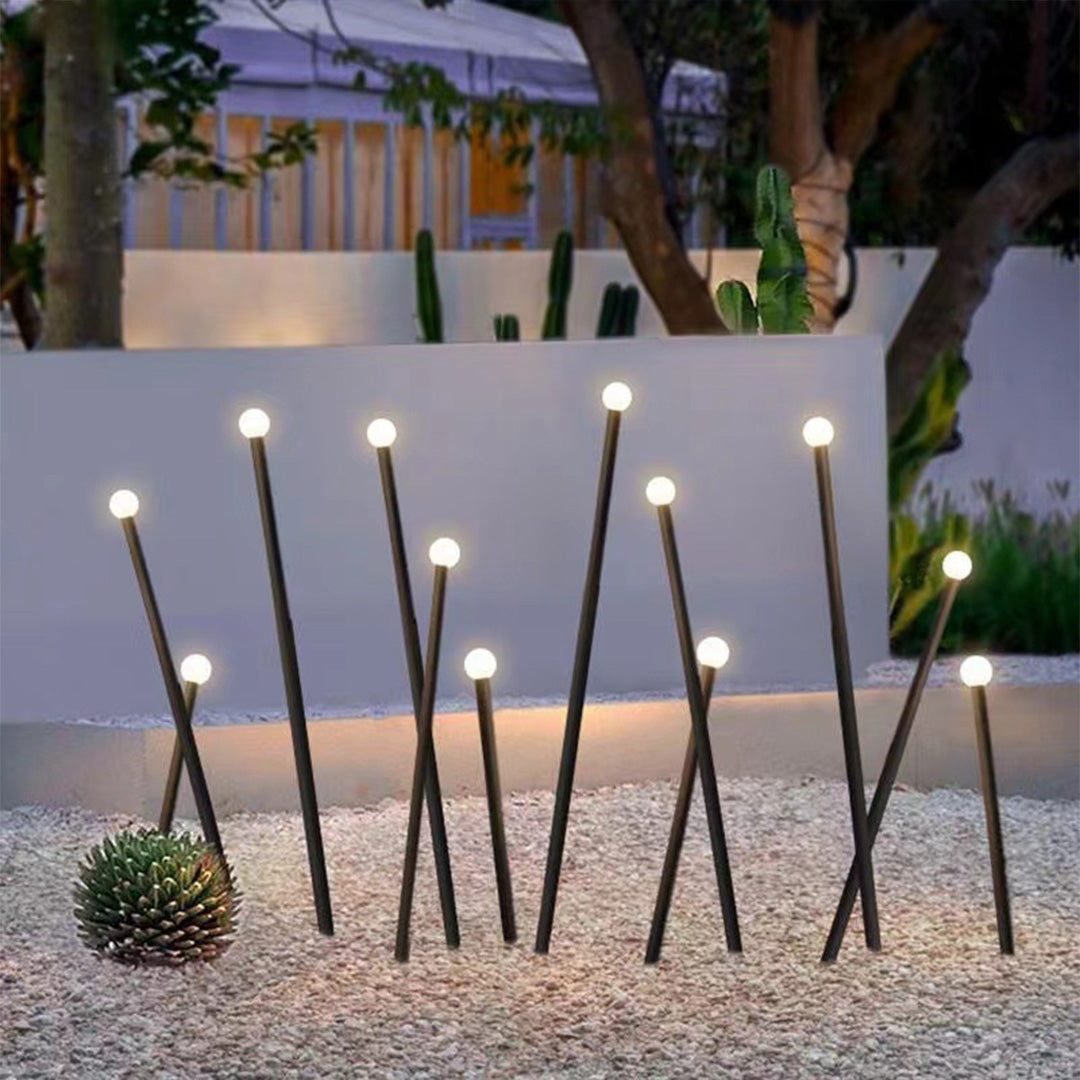 Outdoor Stake Light Modern Courtyard Waterproof LED Ground Insert Light
