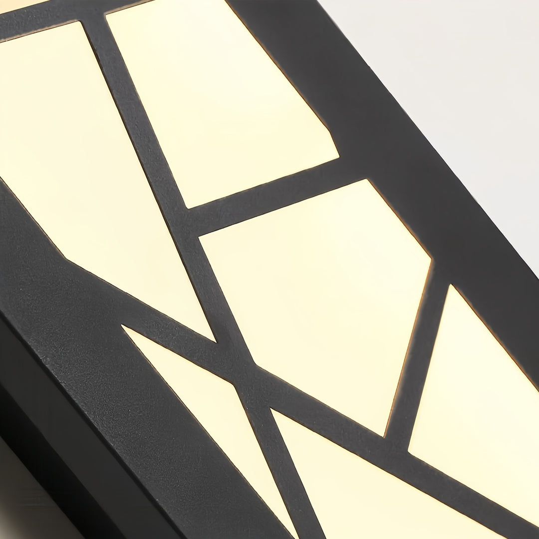Linear Outdoor Wall Lights Weatherproof LED Black Minimalist Lamp