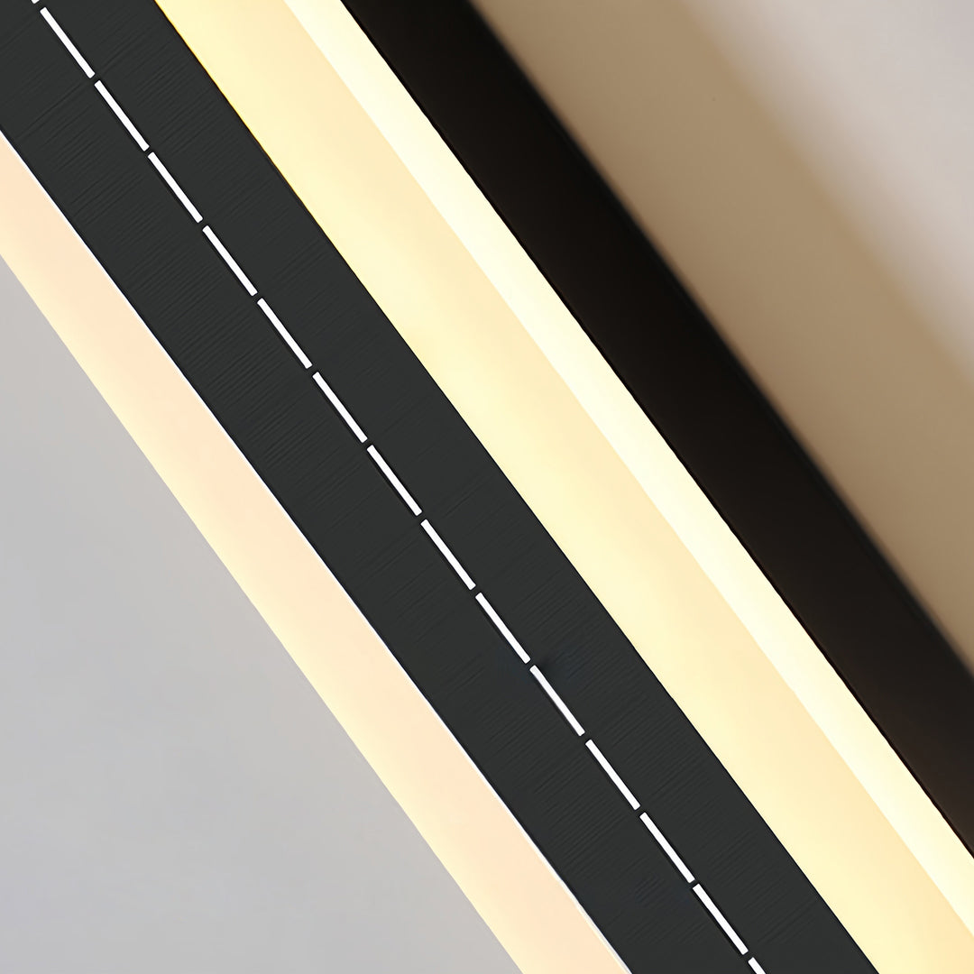Outdoor Linear Wall Light Stylish Contemporary Waterproof Solar Lamp