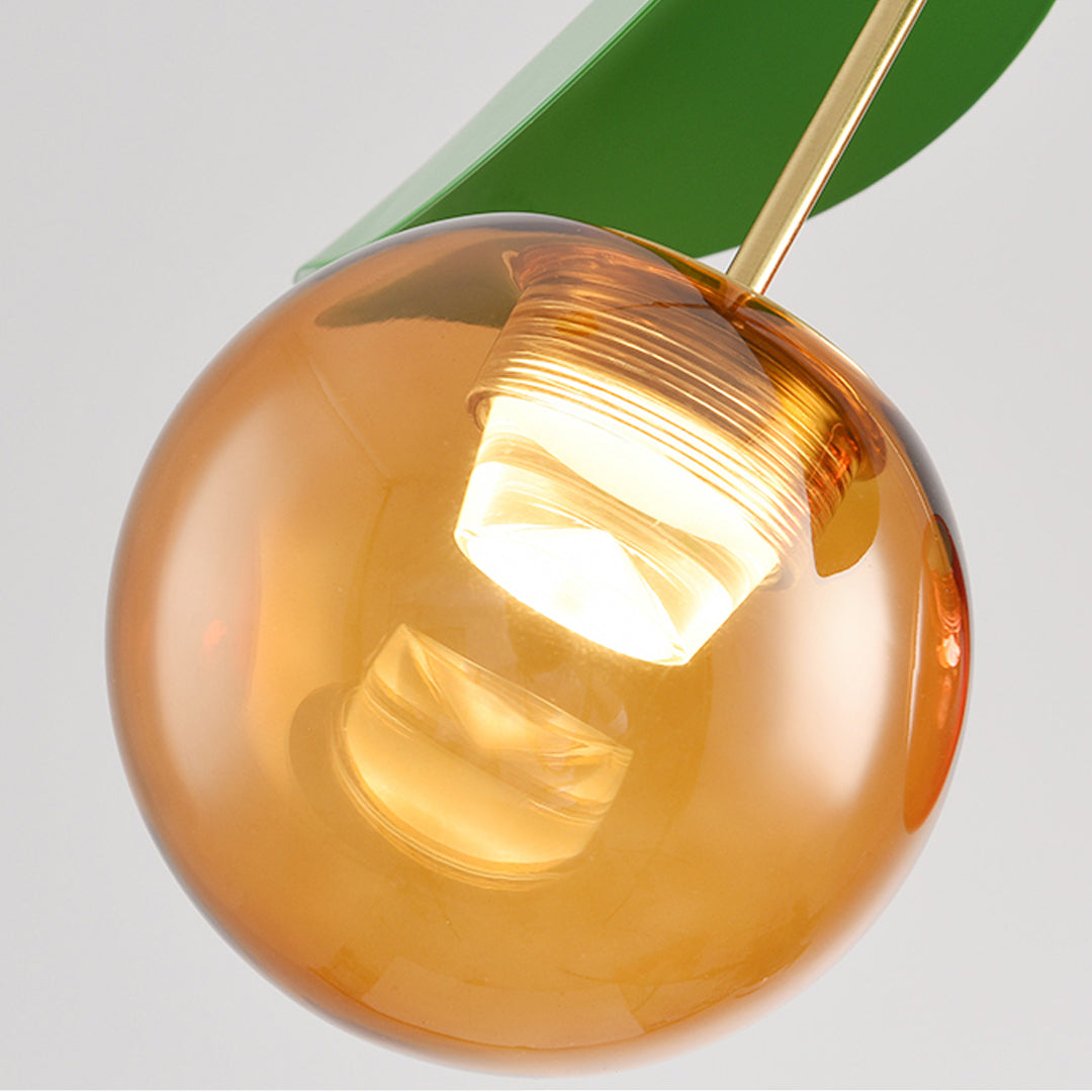 Glass Bulb Chandelier Nordic Creative Cherry LED Artistic