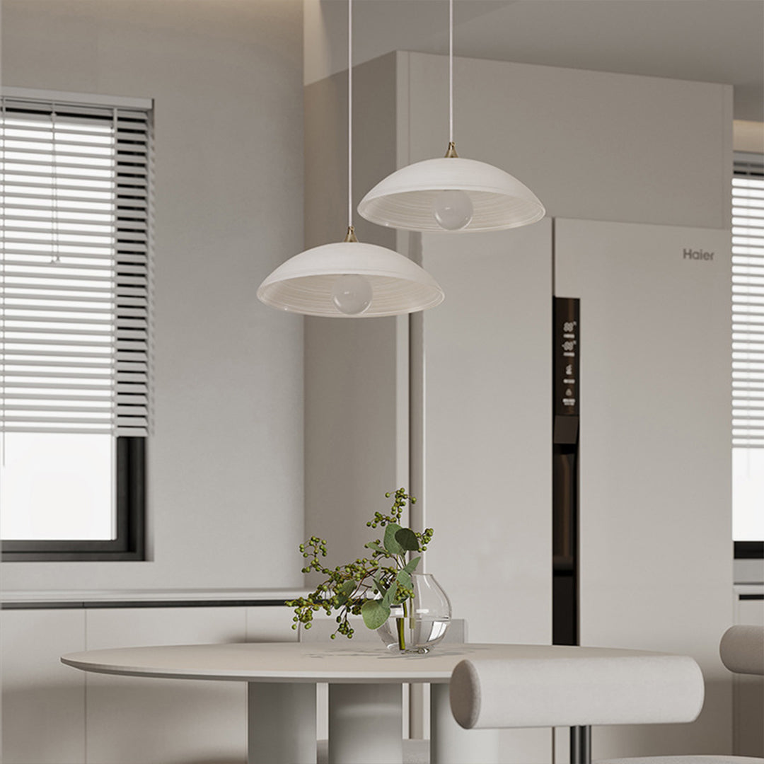 Japanese Style Pendant Light Retro Water Pattern Glass Light