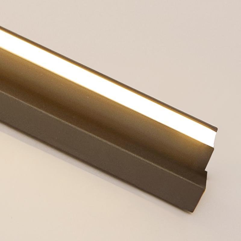 Long LED Linear Lights Black Aluminum Flush Mount light