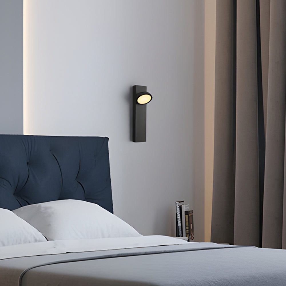 Accent Wall Lamp Rotatable Modern Black Metal Lamp