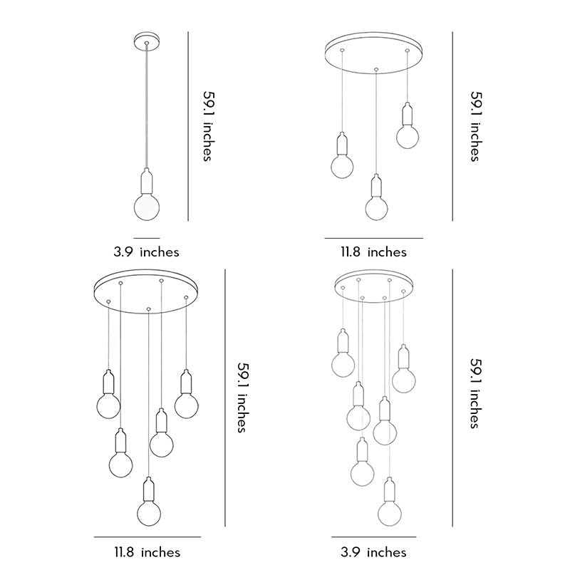 Acrylic Bulb Chandelier Bubble Earth LED Modern Light