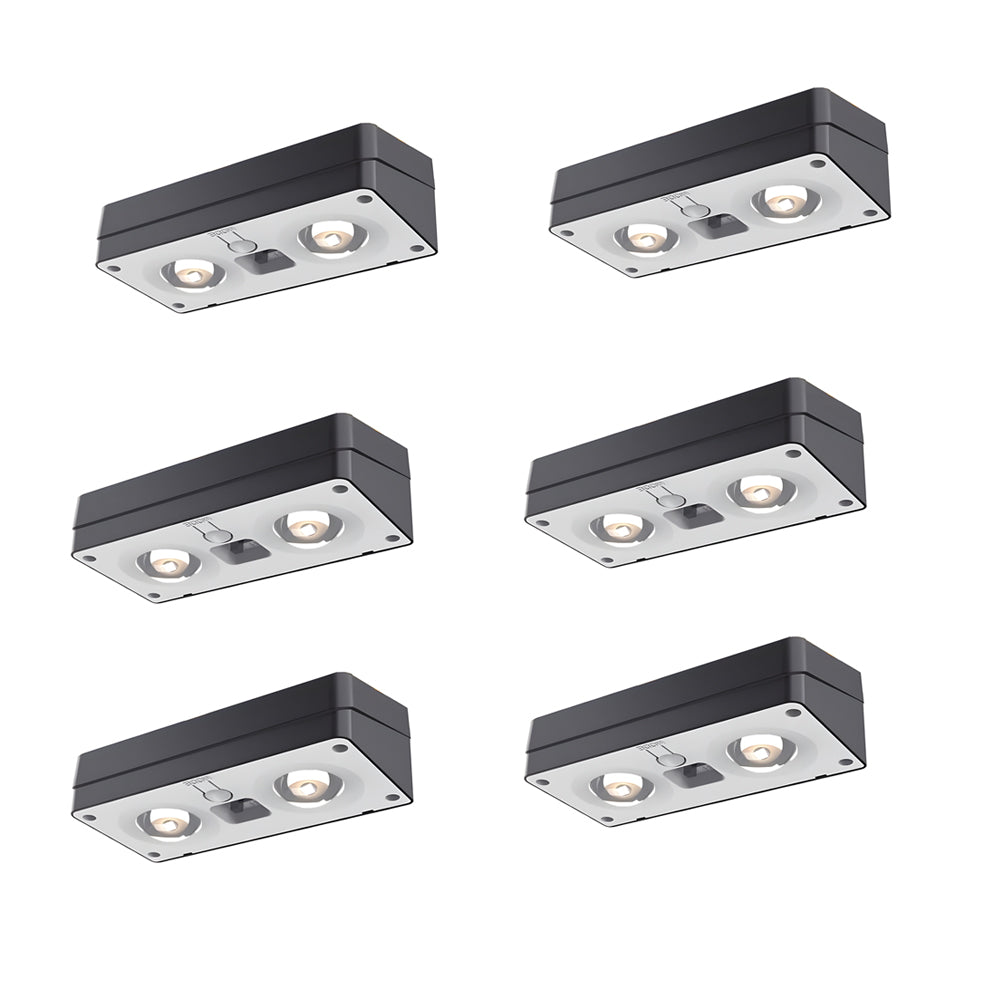 Solar-Powered outdoor square wall lights Waterproof Multi-Color Ambient