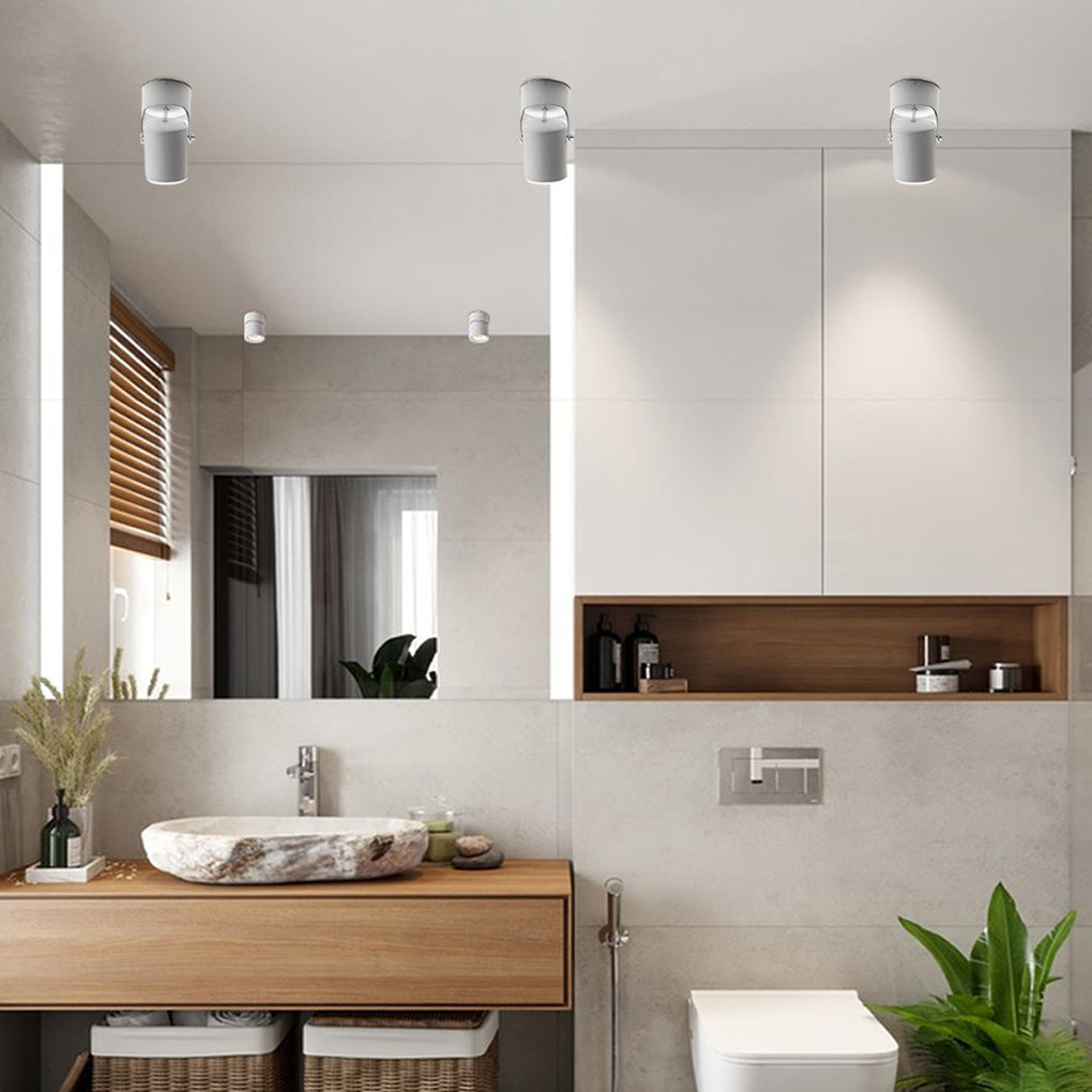 Adjustable Downlights Aluminum Alloy Round Modern Ceiling Light
