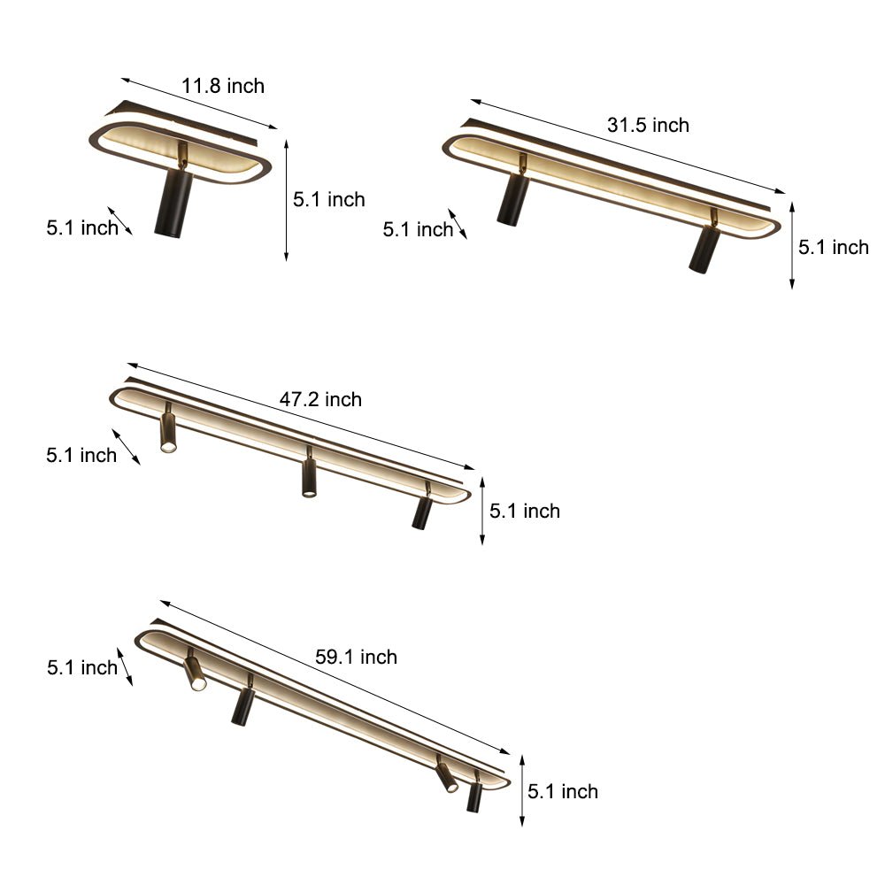Adjustable LED Ceiling Spotlights Modern Metal Light