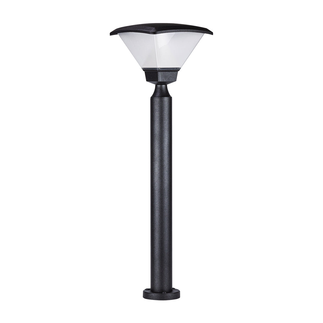 Outdoor Garden Pathway Light Simple Black Hard-Wired Bollard Light