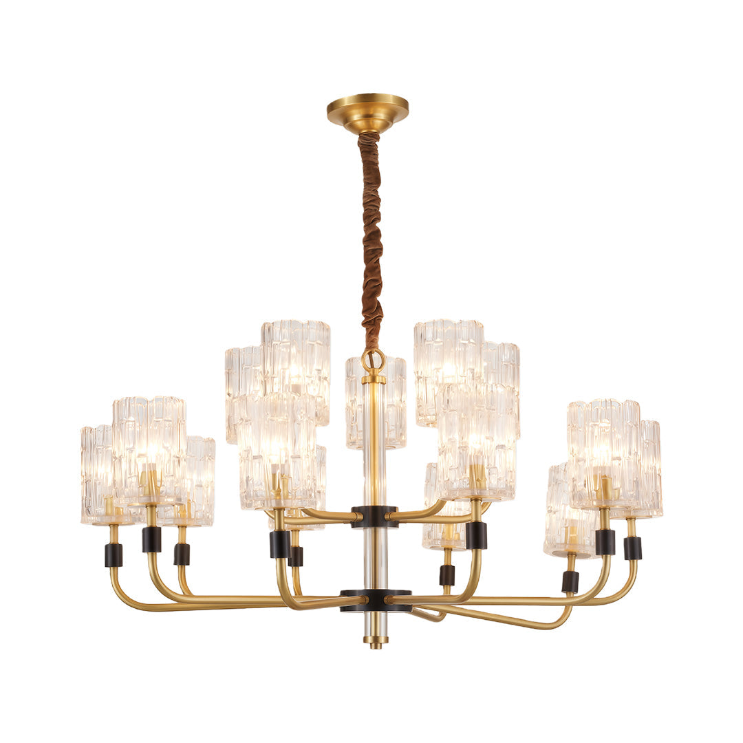 Luxury Chandelier Modern Minimalist Luxury Copper Glass Ceiling Light