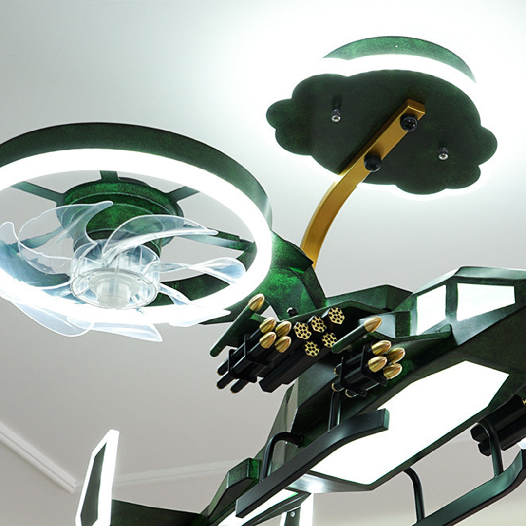 Airplane Ceiling Fan With Light Children LED Ceiling Fan Light