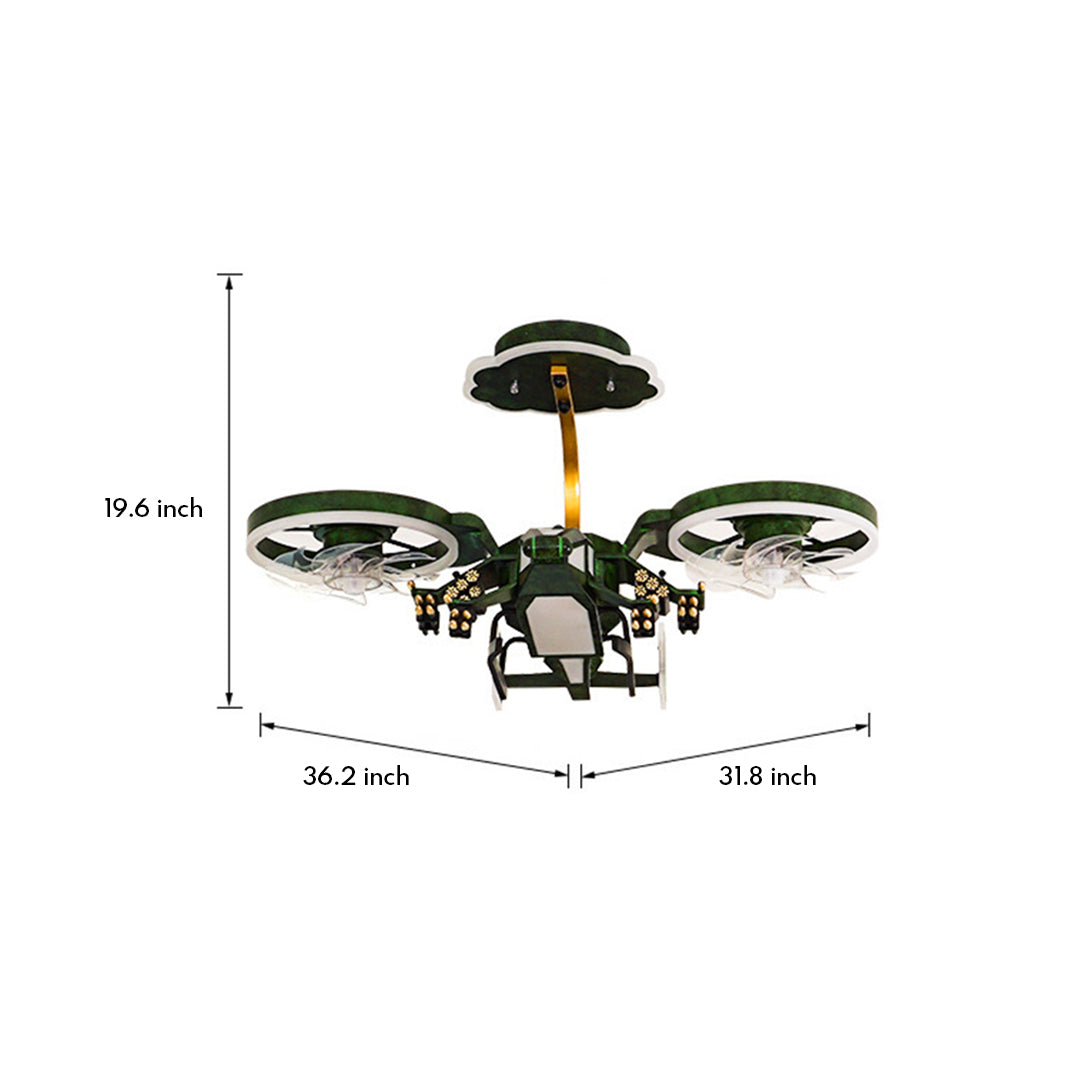 Airplane Ceiling Fan With Light Children LED Ceiling Fan Light