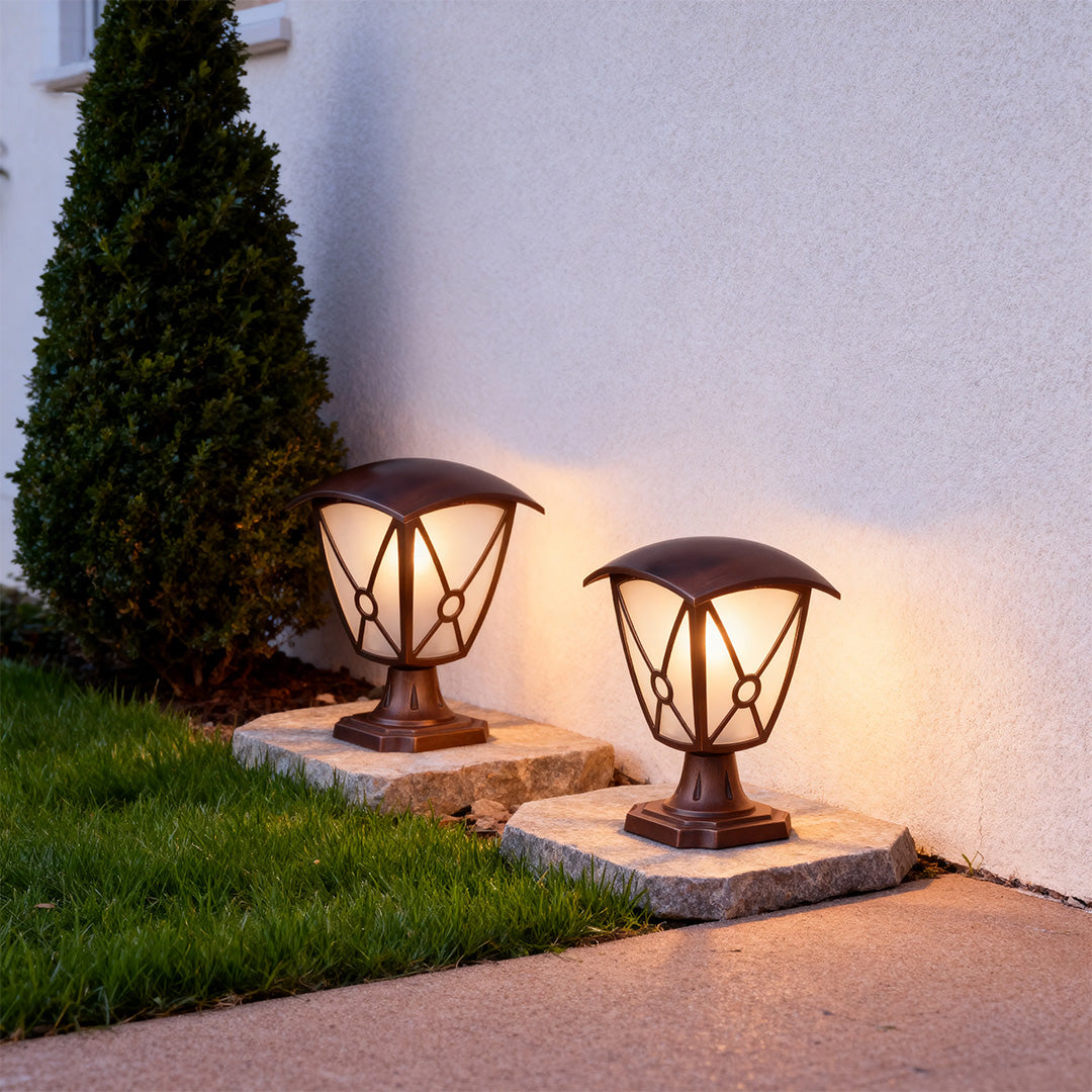 Aluminum Pillar Light European Style LED Garden Decorative Pole Lamp