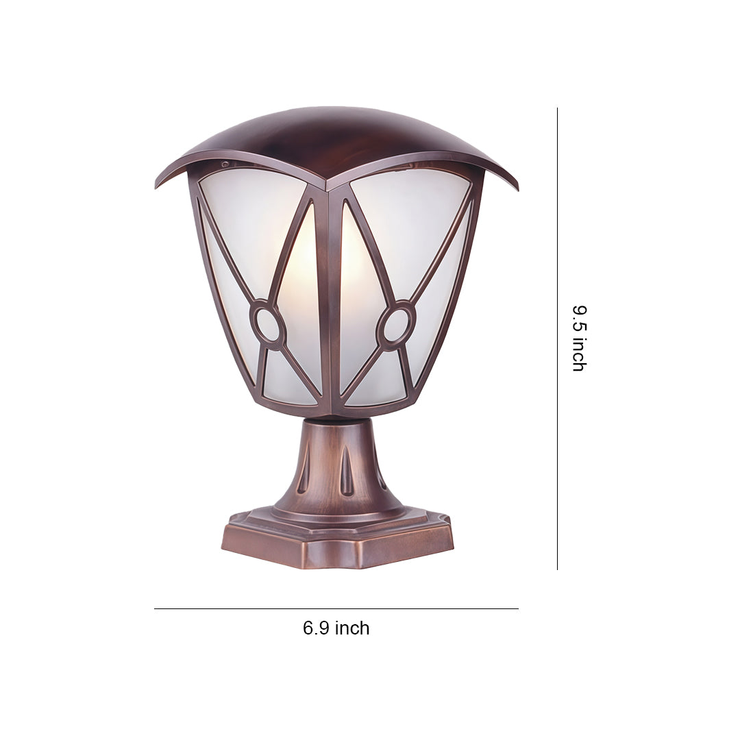 Aluminum Pillar Light European Style LED Garden Decorative Pole Lamp