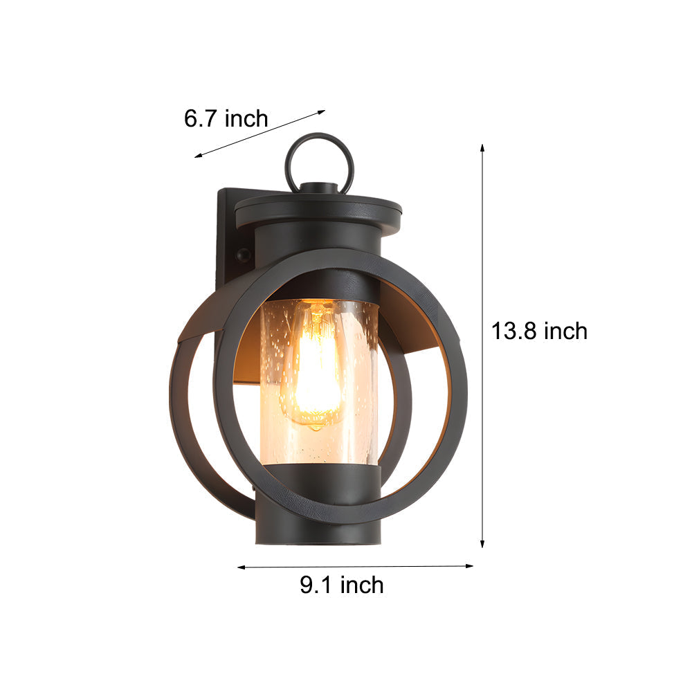 American Outdoor Sconce Raindrop Glass LED Wall Light