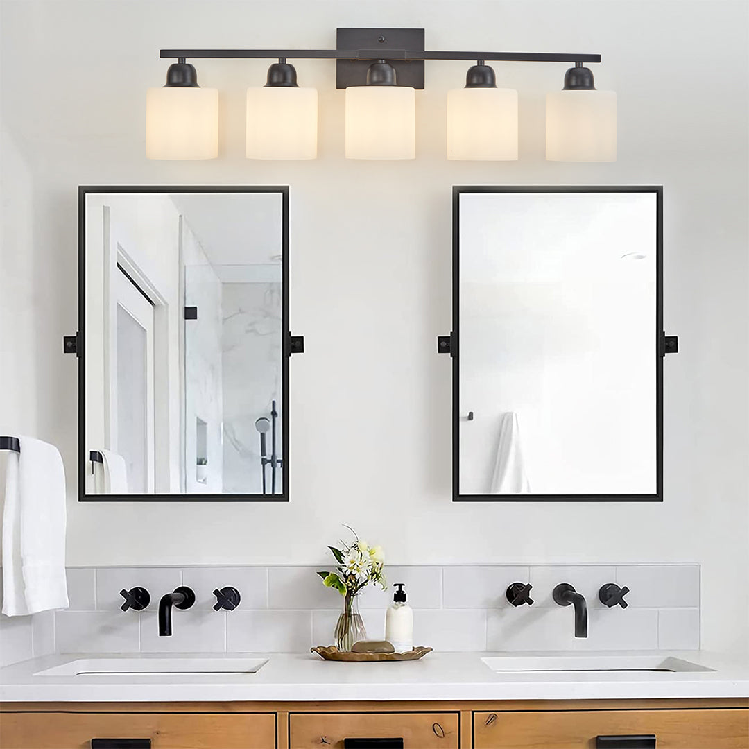 Modern Bathroom Vanity Lights Minimalist Glass Mirror Light