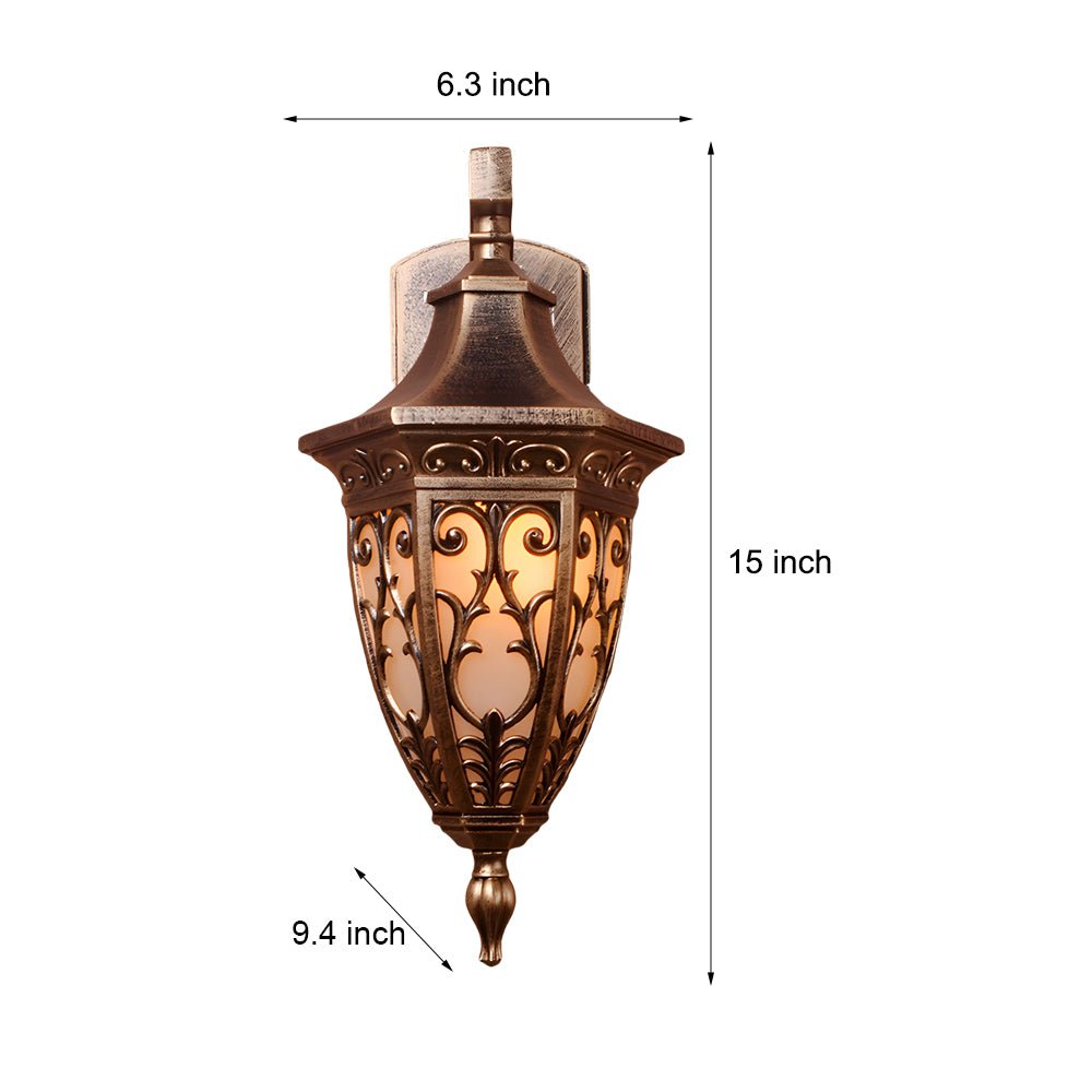 Antique Art Deco Wall Sconces Outdoor Retro Wall-Mounted Lamp
