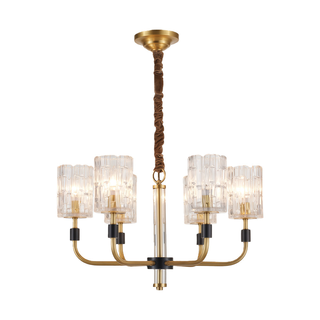 Luxury Chandelier Modern Minimalist Luxury Copper Glass Ceiling Light
