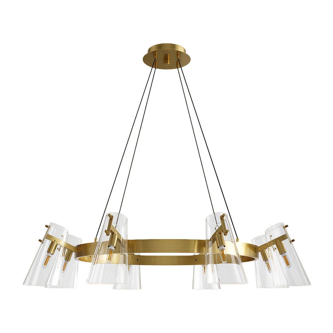 Unique Modern Chandeliers Simple Copper Ceiling Light