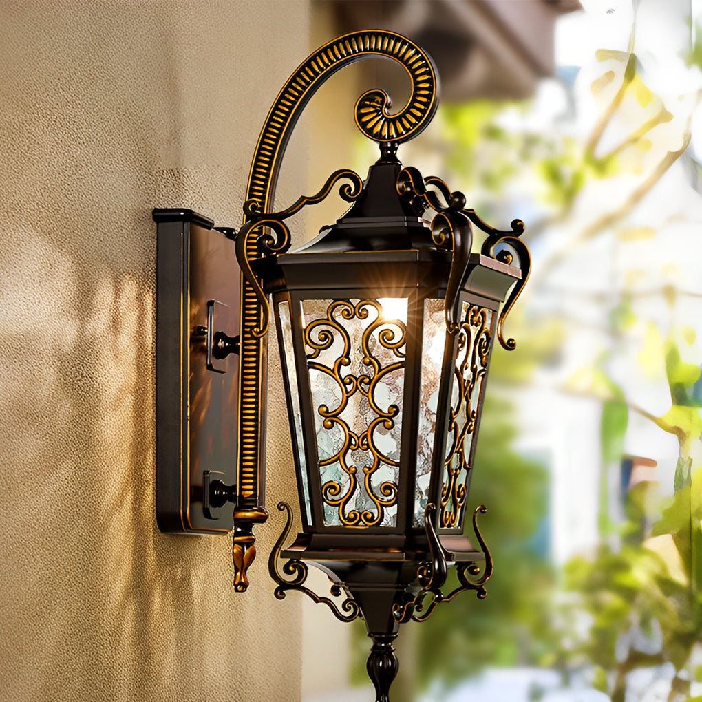 Antique Outdoor Wall Sconces Waterproof European Lamp