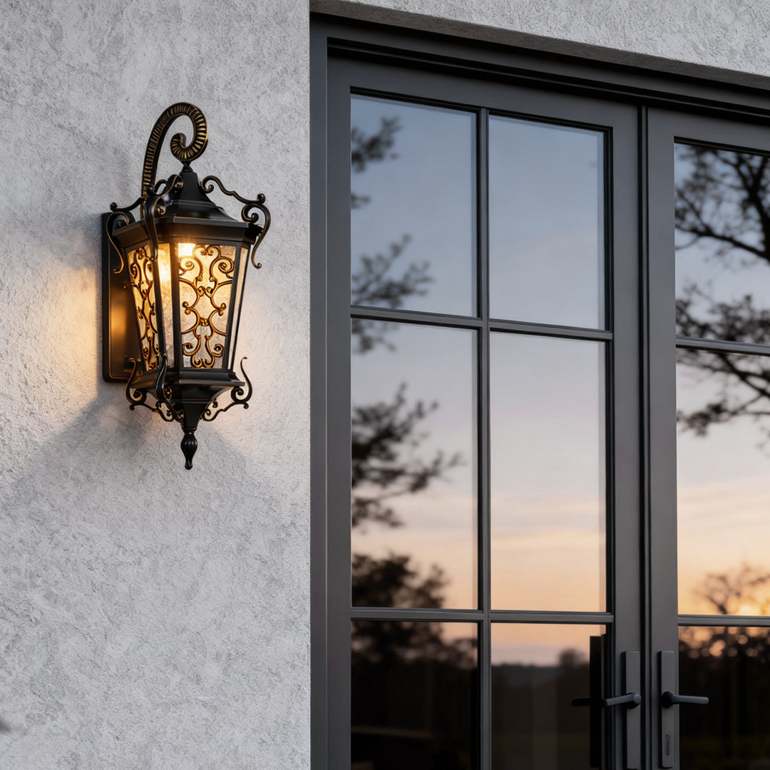 Antique Outdoor Wall Sconces Waterproof European Lamp