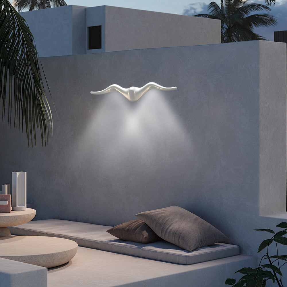 Outdoor Led Wall Light Creative Seagull-Shaped Waterproof Decorative