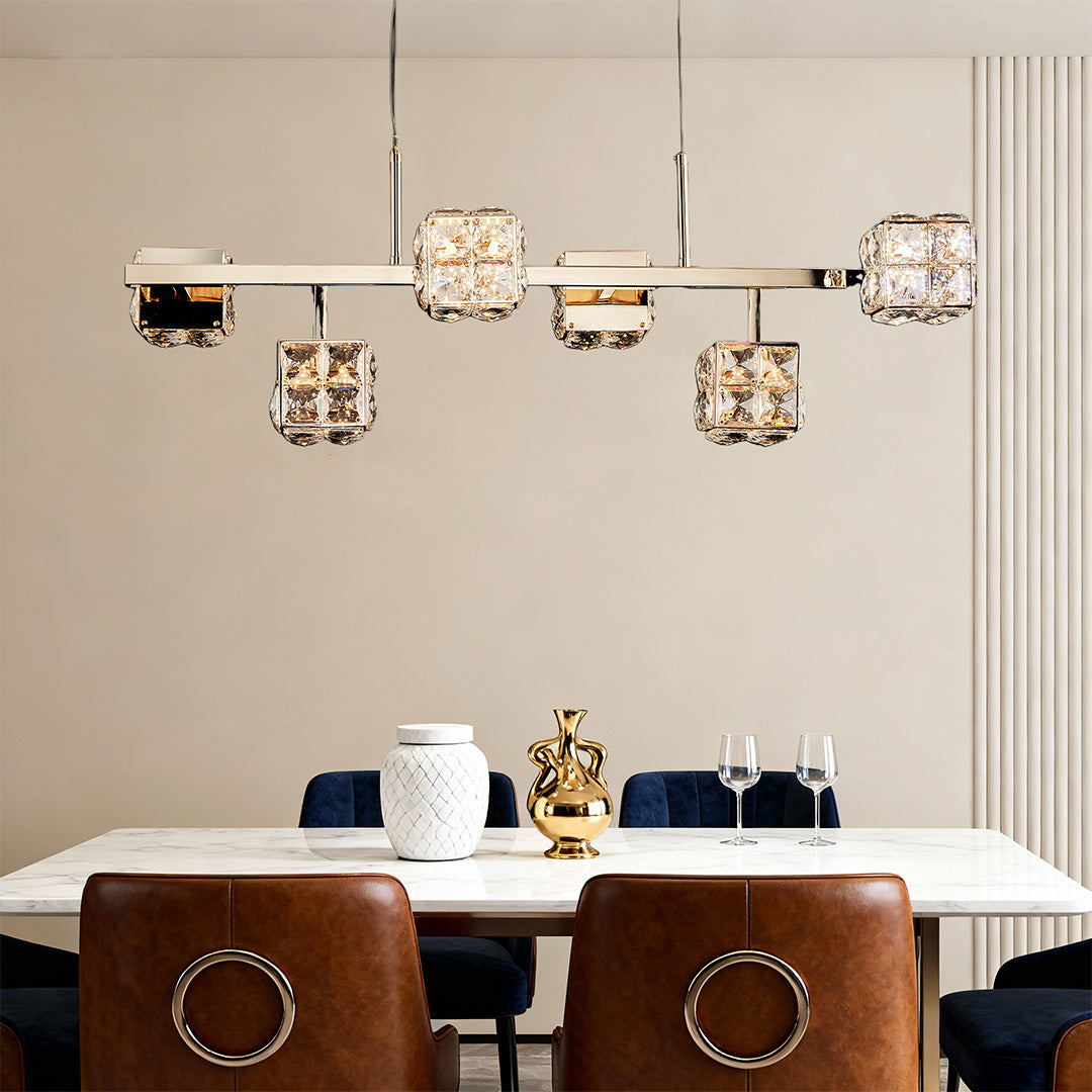 Luxury Chandeliers Crystal Modern Cube Ceiling Light