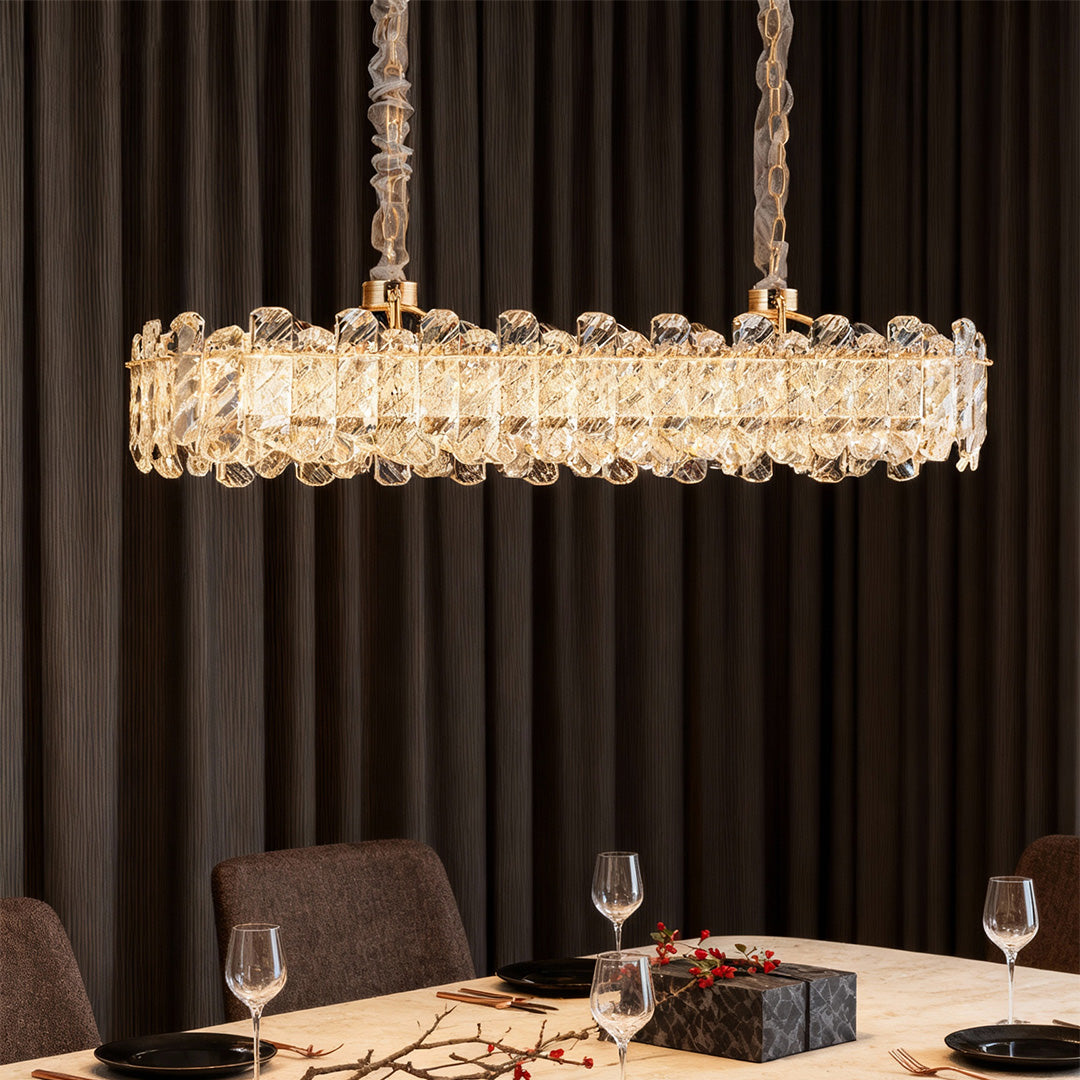 Nordic Chandelier Luxury Carbon Steel Crystal Ceiling Light