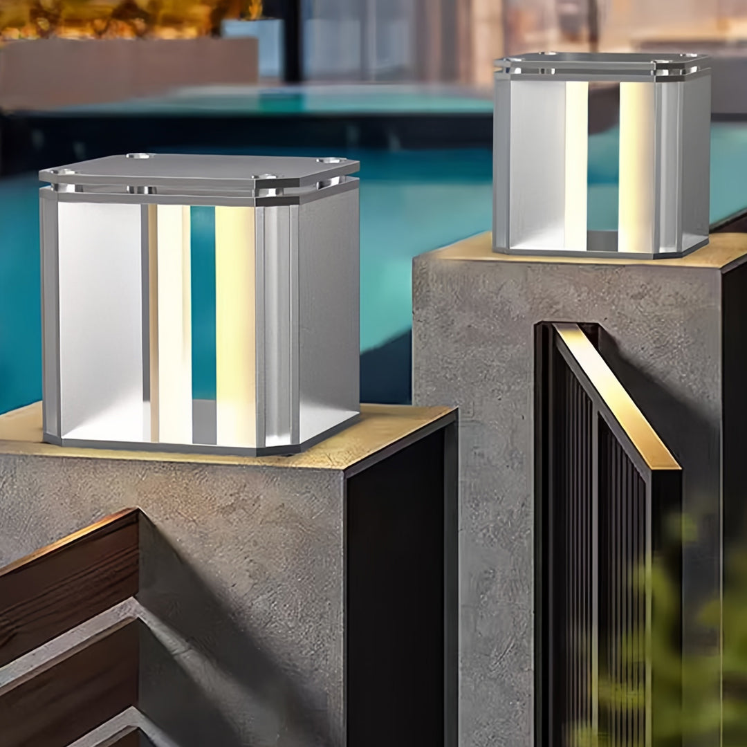 Main Gate Pillar Light Design Outdoor Waterproof Metal Light
