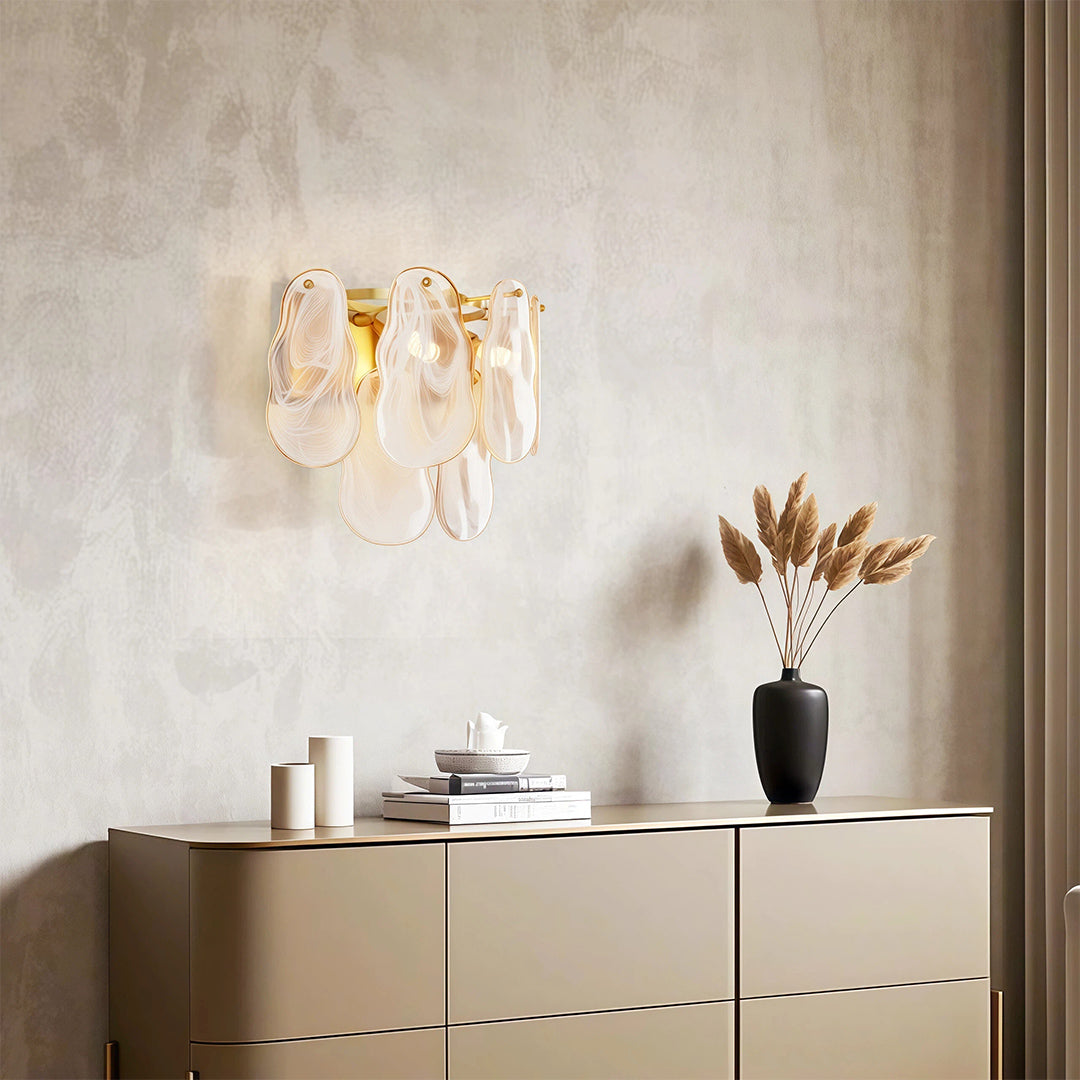 Art Deco Wall Lights Creative French Luxury Glass Lamp