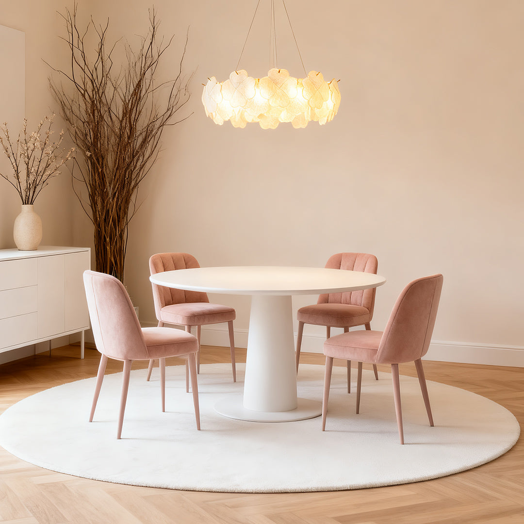 Artistic Glass Chandeliers French Flower Ceiling Lights