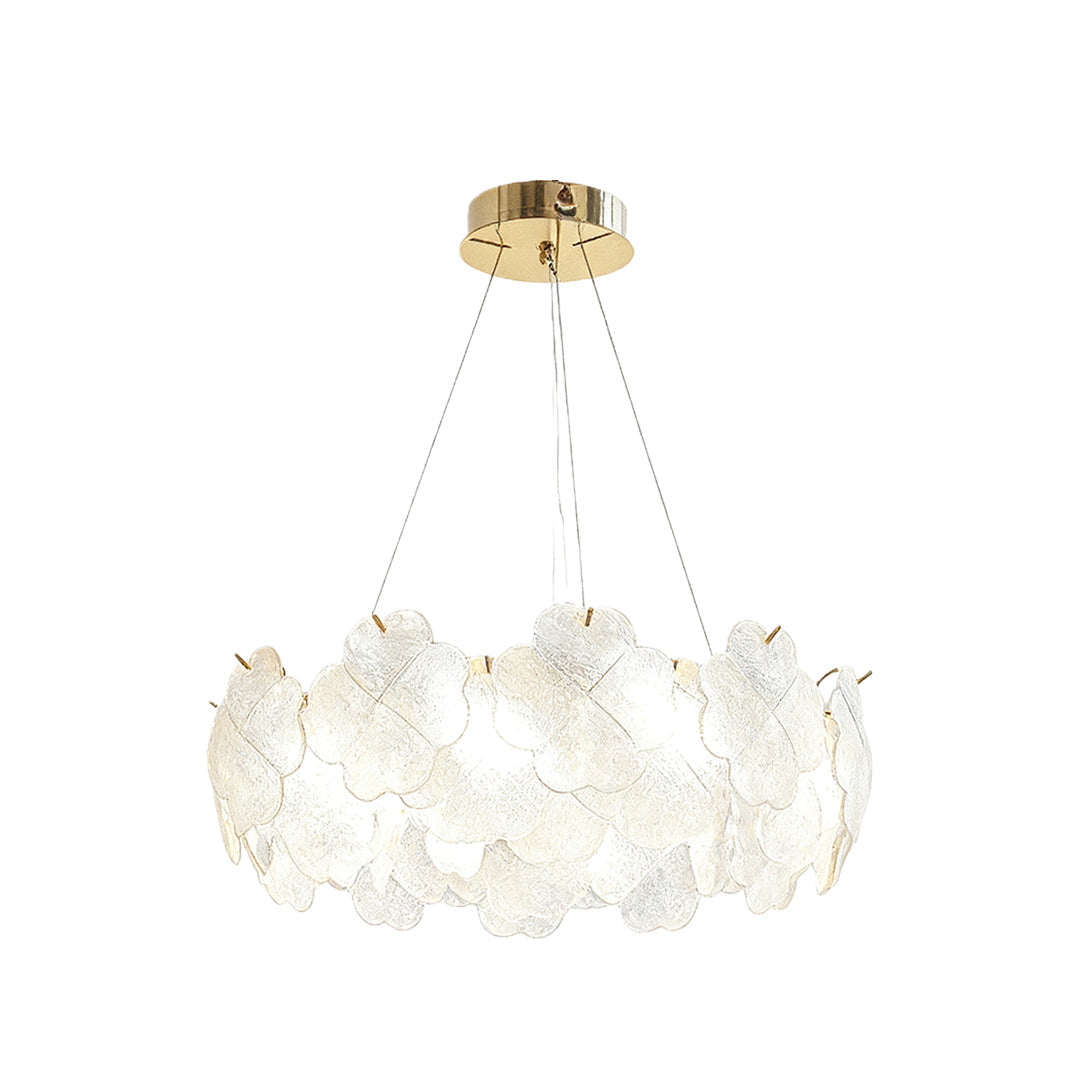 Artistic Glass Chandeliers French Flower Ceiling Lights