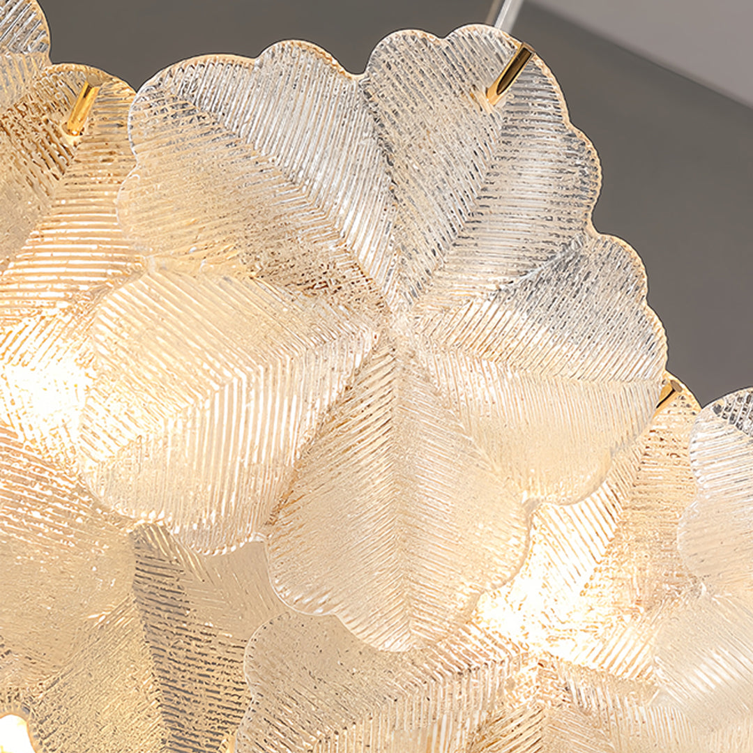 Glass Garland Chandelier Lights French Wreath Luxury Ceiling Light