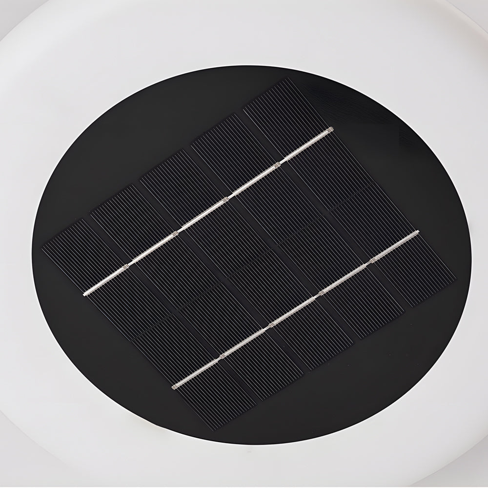 USB Waterproof Solar Halo Floor Lamp Modern Minimalist Outdoor Lighting