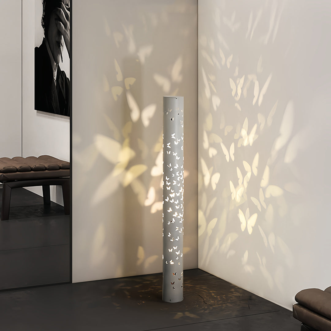Butterfly Floor Lamp Ambient Projector Decorative Column Lamp