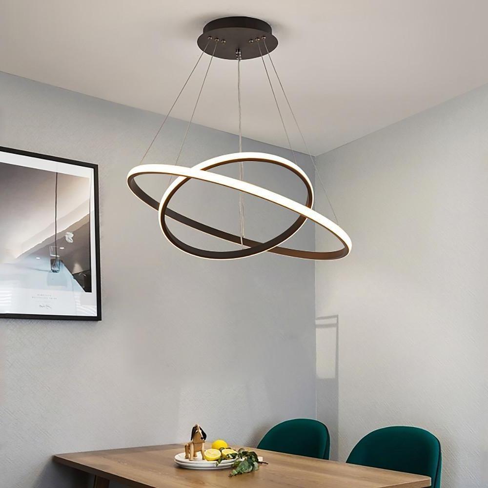 Ring LED Chandelier Modern Unique Metal Ceiling Light