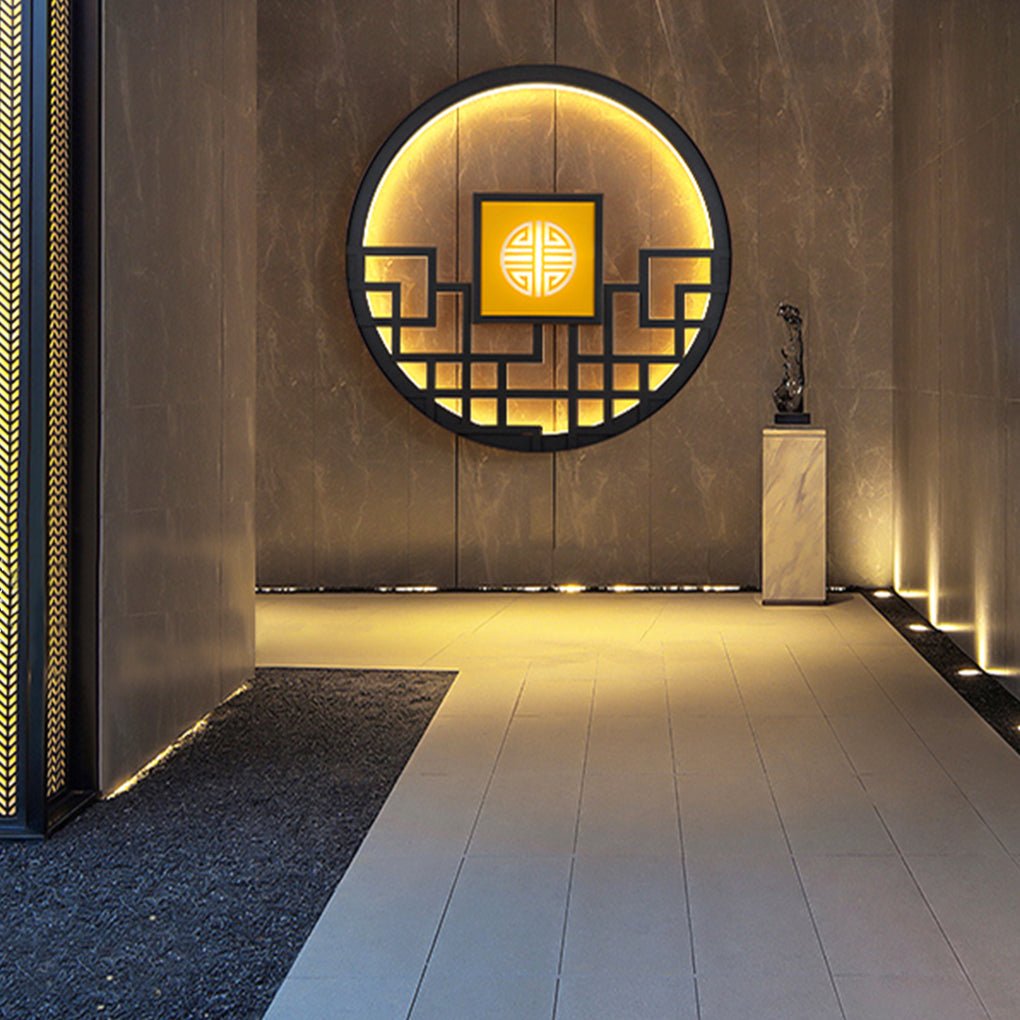Ideas Outdoor Wall Lights Round LED Landscape Decorative Light