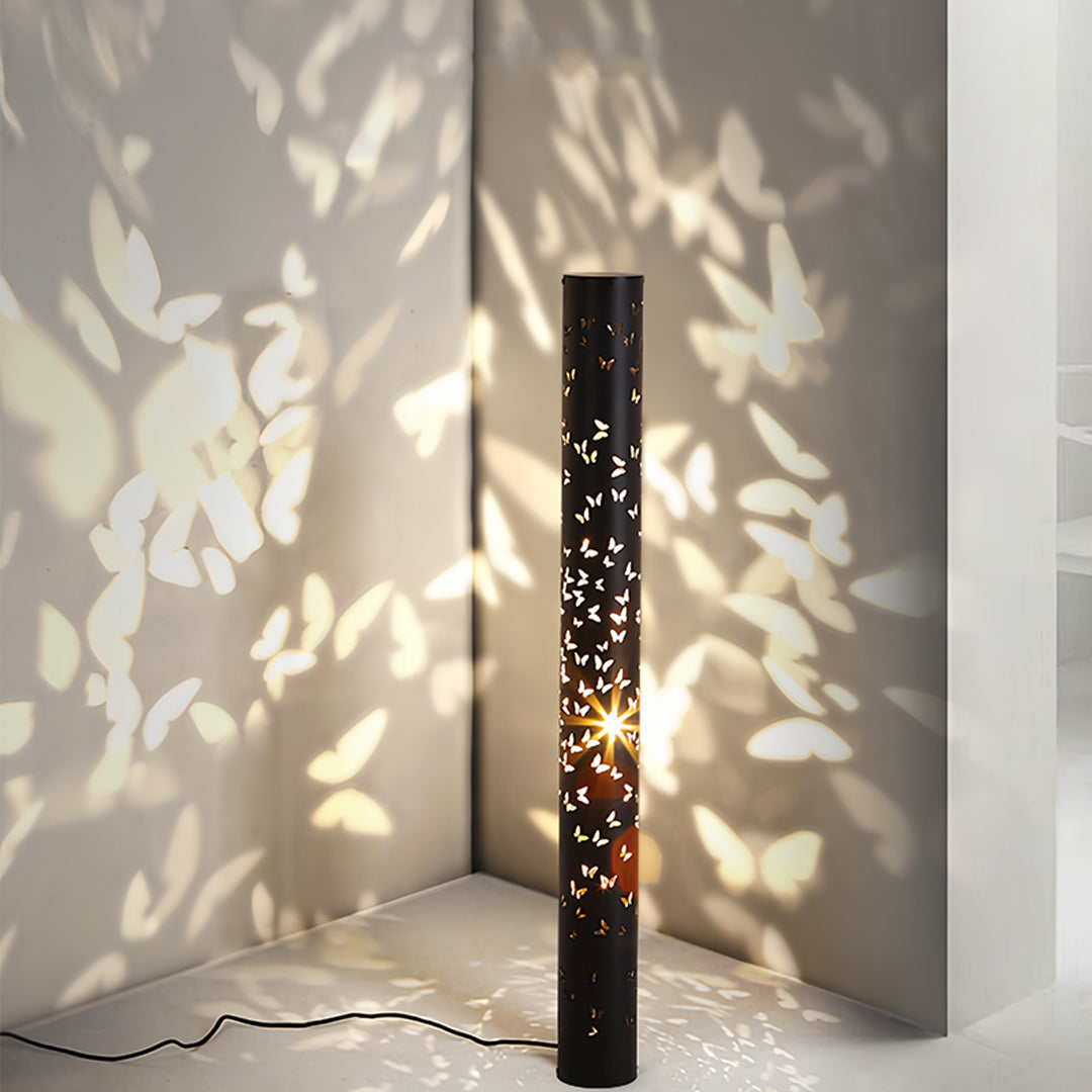 Butterfly Floor Lamp Ambient Projector Decorative Column Lamp