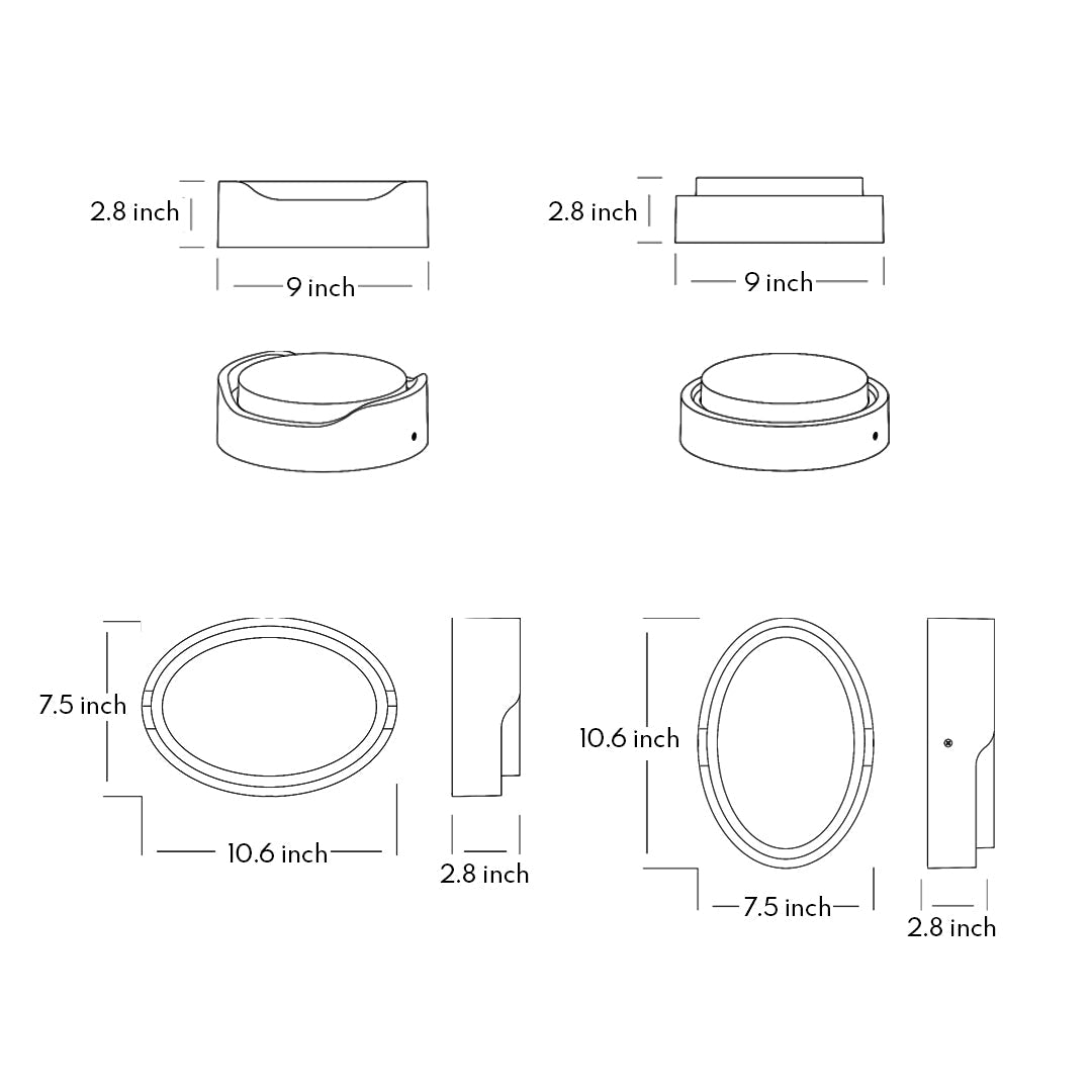 Outdoor Black Wall Lights Waterproof Minimalist Style