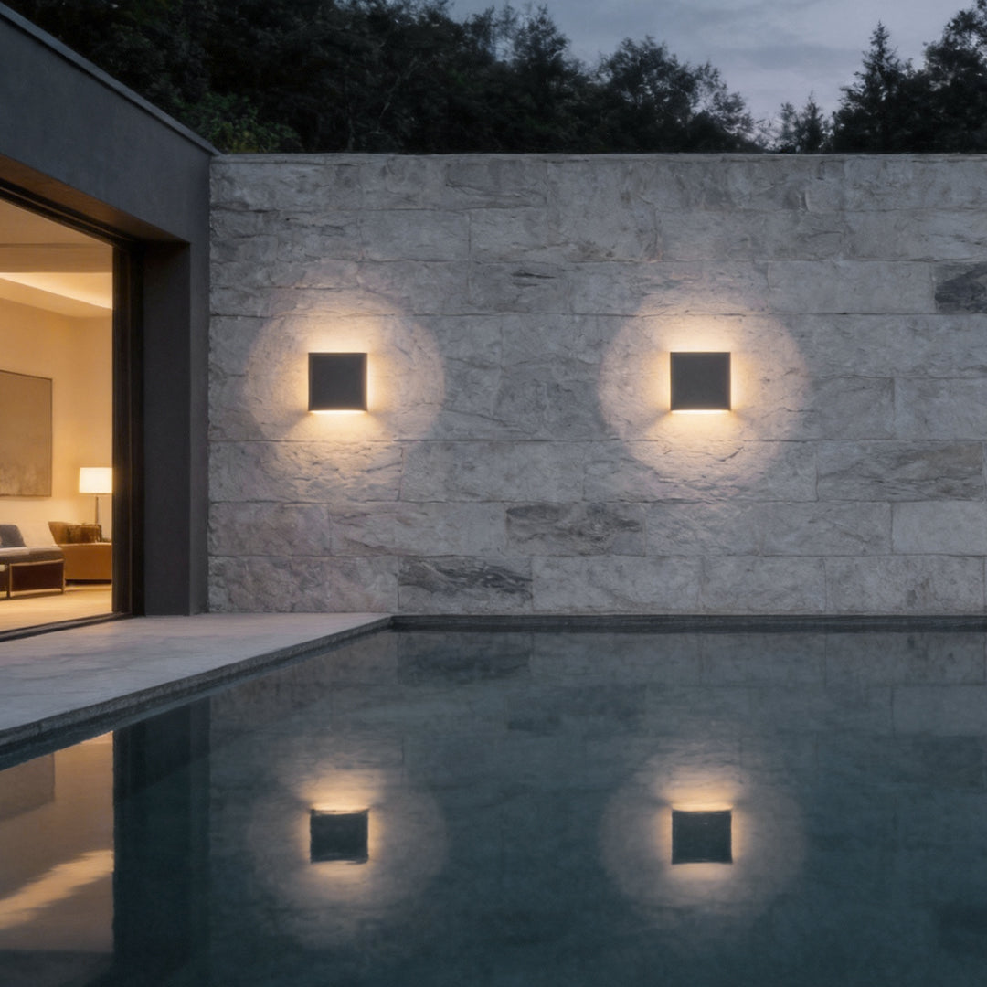 Backlit Wall Light Modern Waterproof Outdoor Light