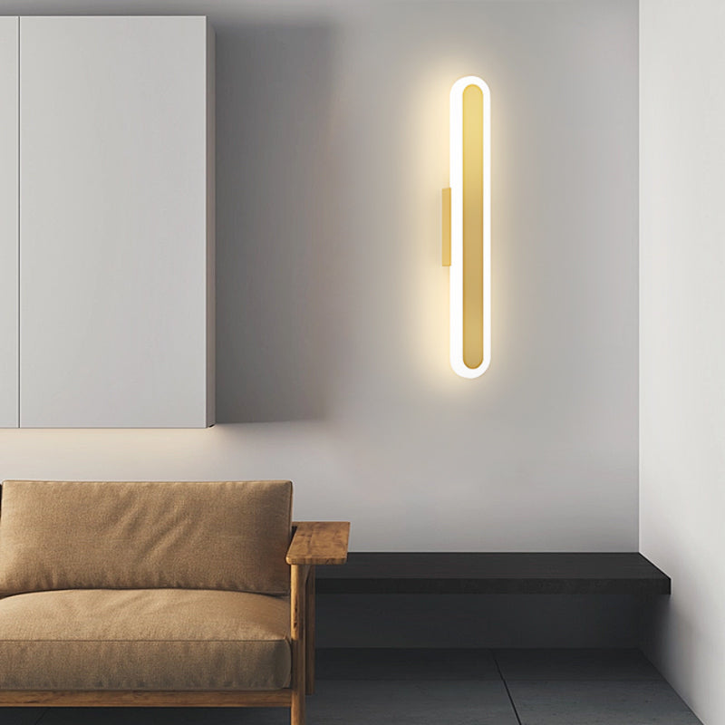 Bar Wall Light Modern Minimalist Oval Linear Light