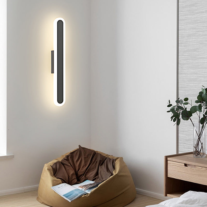 Bar Wall Light Modern Minimalist Oval Linear Light