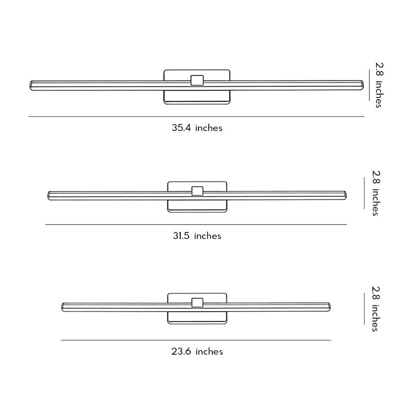 Bathroom Lights Above Vanity Modern Minimalist Linear LED Light